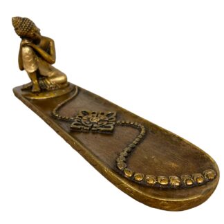 Resin resting Thai Buddha incense holder